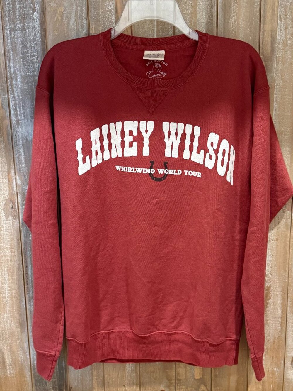 Lainey Wilson Whirlwind World Tour Sweatshirt Unisex Small Bell Bottom Country